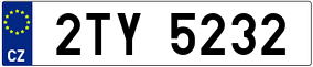 Trailer License Plate
